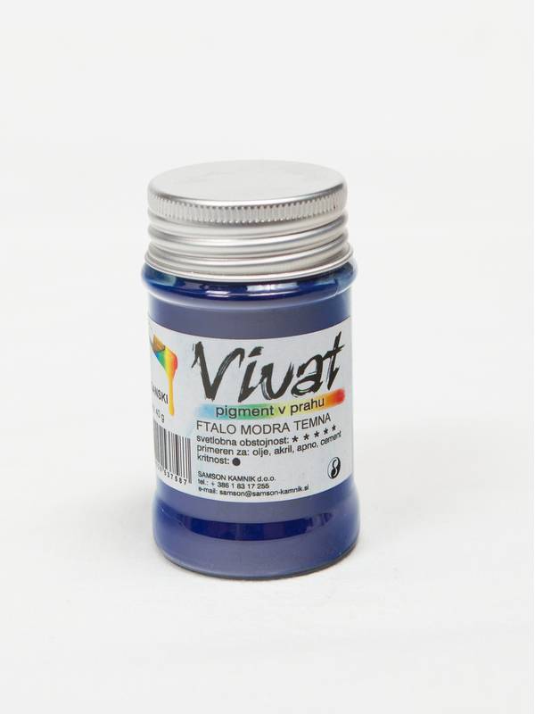 VIVAT organski pigment Ftalo modra temna 40 g