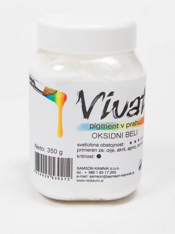 VIVAT oksidni / anorganski pigment Oksidni beli 350 g