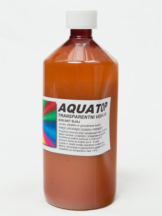 AQUATOP Transparent, silky shine, water-based varnish 1l