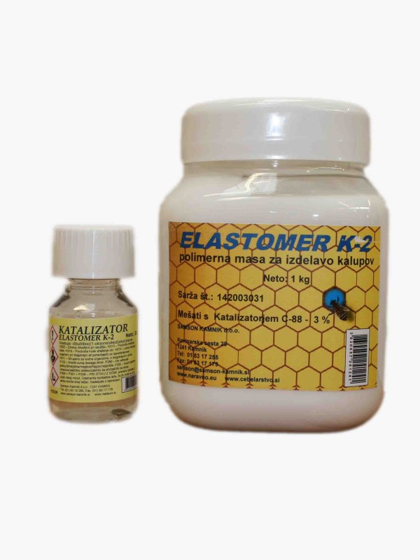 ELASTOMER K2 silicone rubber 1 kg catalyst K2 30 g
